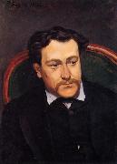 Frederic Bazille Portrait of Edouard Blau painting